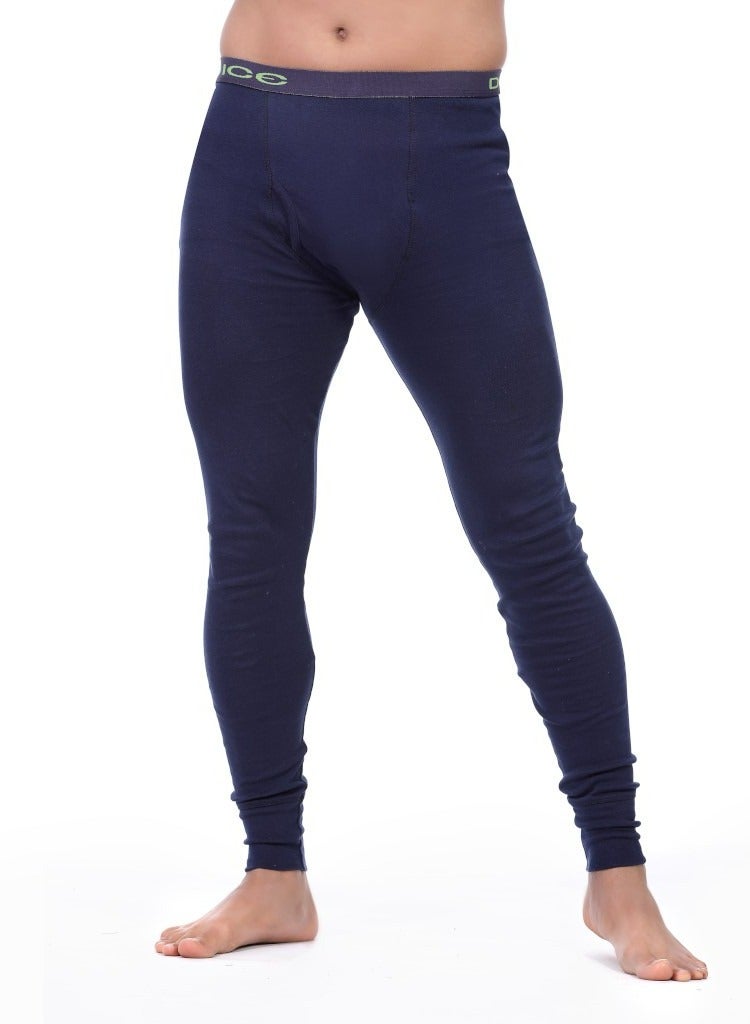 Dice Thermal Cotton Pants for Men - Navy Blue - Image 1